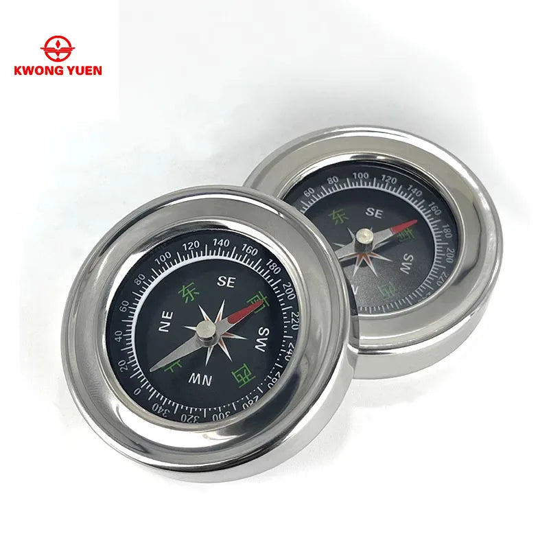 Compass outdoor high-precision portable with stainless steel pressure resistance impact resistance flexible rotation car mounted