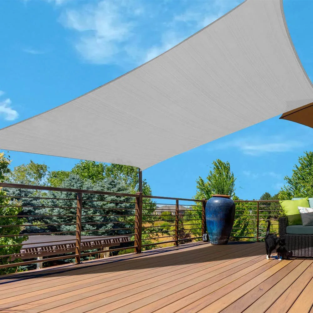 Big Sizes Rectangle Sun Shade Sail Waterproof Outdoor Garden Patio Party Sunscreen Awing Sun Canopy For Beach Camping Pool