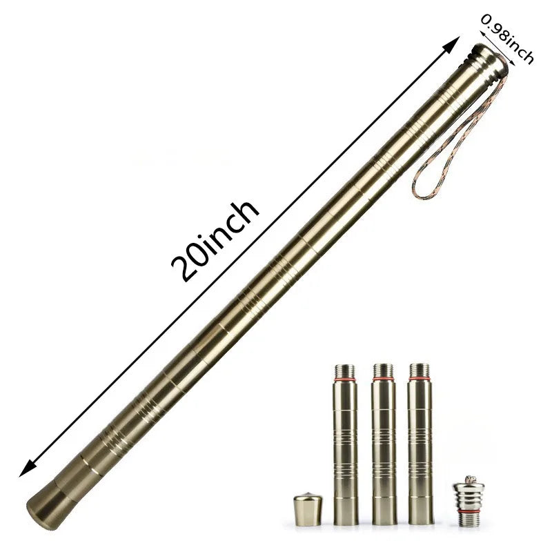 Outdoor Self Defense Sticks Pocket Multi-function Camping Hiking Emergency Military Portable Fold Survival Protection Tools