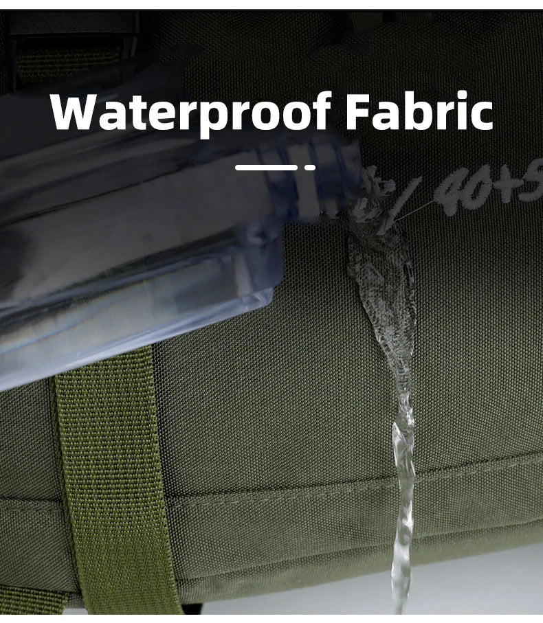 50L Camping Backpack Large Hiking Travel Bags Outdoor Sports Equipment Waterproof Oxford Shoulder Mountain Climbing Rucksack