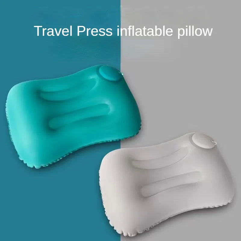 Outdoor Camping Pillow, Quick Press Inflatable Head Pillow, Portable Sleeping Pillow, Travel Lumbar Cushion And Back Pillows