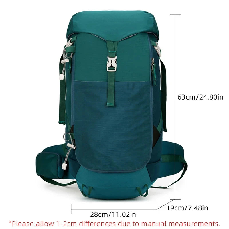 Camping Backpack Large Capacity Climbing Rucksack Trekking Hiking Bag Waterproof Mountaineering Knapsack Outdoor Travel Bag 40L