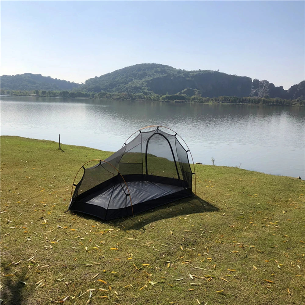 Camping  Tent Ultralight Aluminum Pole Outdoor Tent For Backpacking Hiking Camping Seasons 1/2 Person Tent Camping Equipment