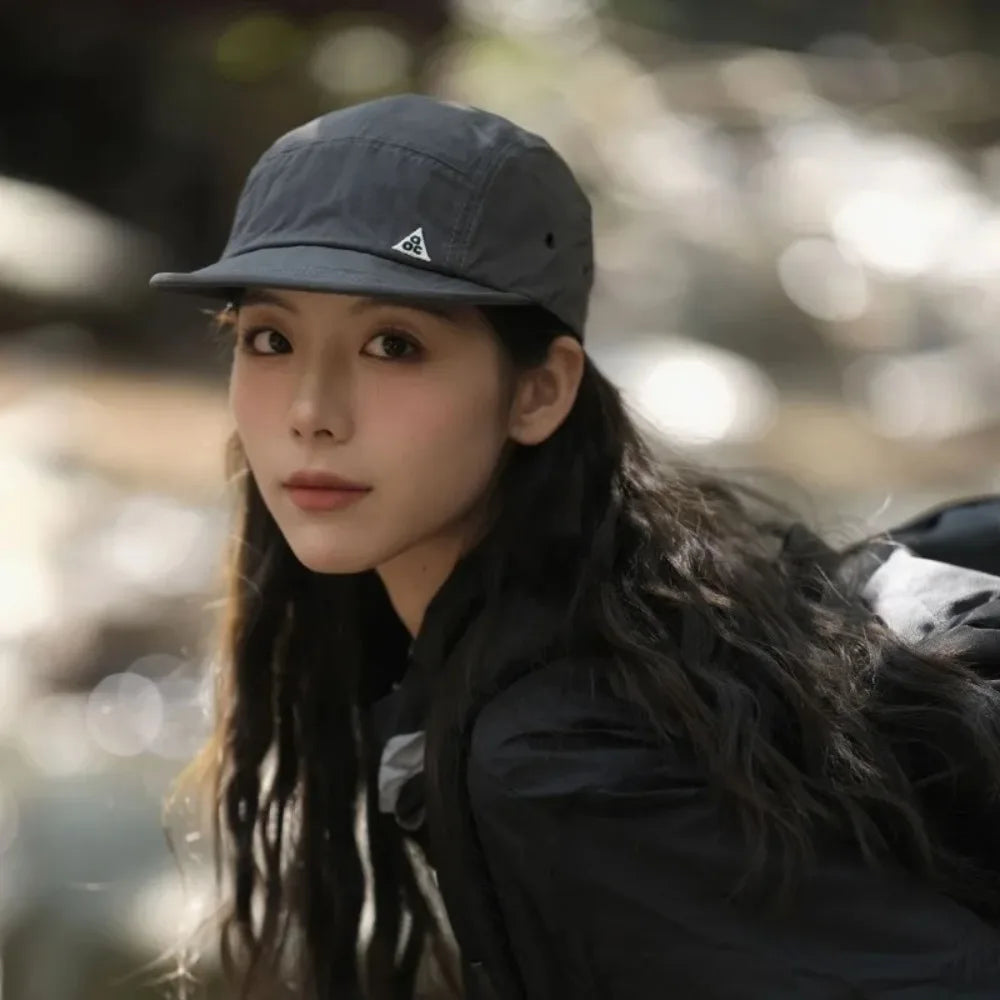 Casual Short Brim Camping Hat Quick-Dry Soft Sun Hats Adjustable Baseball Cap Men and Women