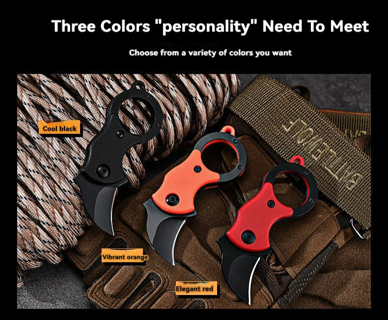 NEW Mini Keychain Pocket Knife Stainless Steel Camping Small Mini Portable Knife Peeler Fixed Blade Multi EDC Tool with Chain