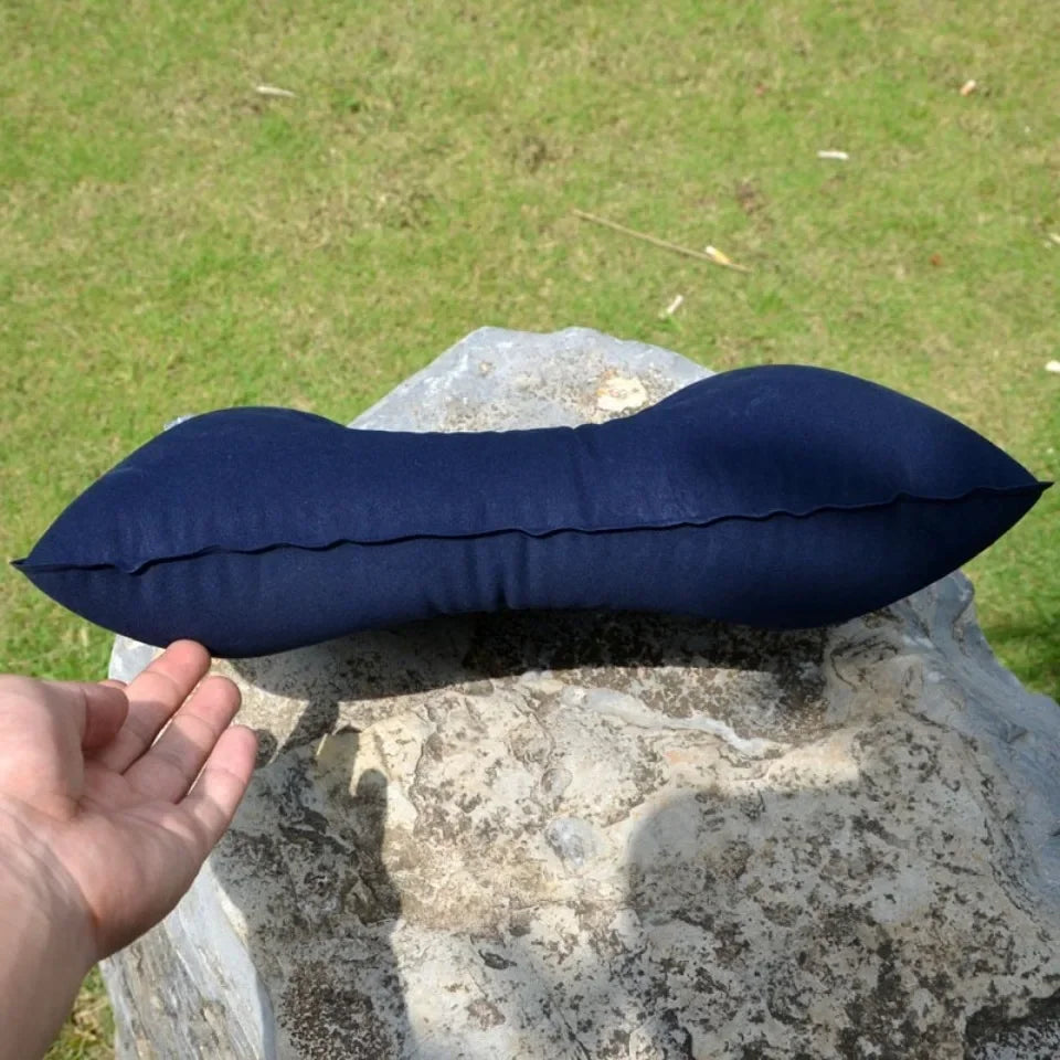 Outdoor Camping Pillows Portable Fold Inflatable Air Pillow Outdoor Pillow Travel Sleeping Ultralight Inflatable Air PVC Pillow