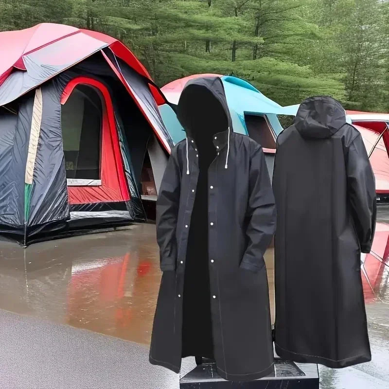 Transparent Raincoat Premium Reusable Full-Body Waterproof Gear for Men Women Perfect Rainy Commutes Leisure Outings