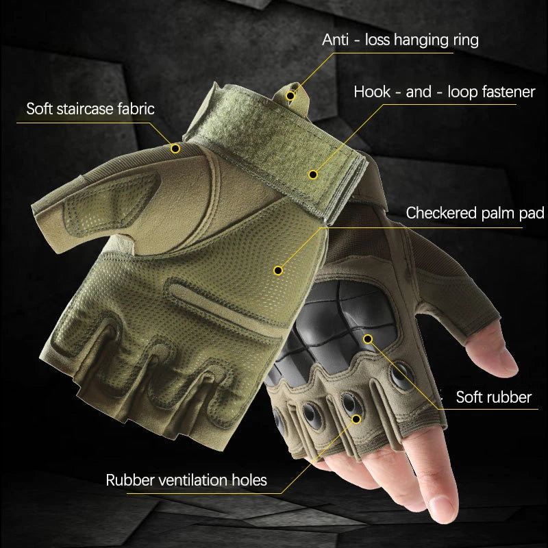Tactical Gloves for Men Women Spring Summer Protective Soft Shell Anti Slip Outdoor Motorcycle Sports Training Military Cycling