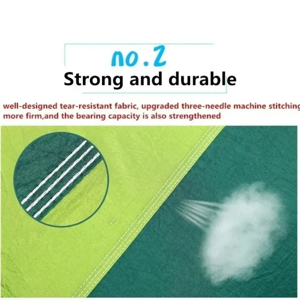 Camping Hammock and Portable Travel Outdoor Hanging Sleeping Hammock with Mosquito Net Single and Double Size Nylon Fabric