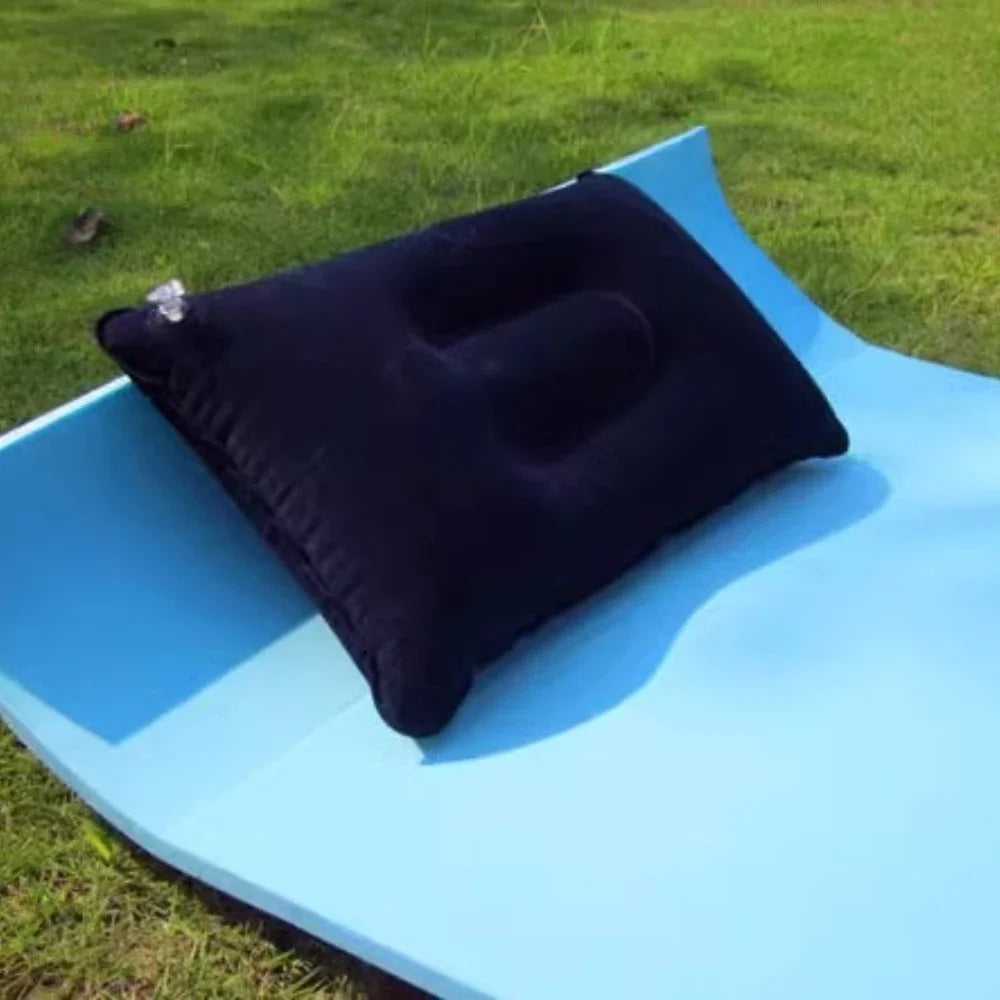 Outdoor Camping Pillows Portable Fold Inflatable Air Pillow Outdoor Pillow Travel Sleeping Ultralight Inflatable Air PVC Pillow