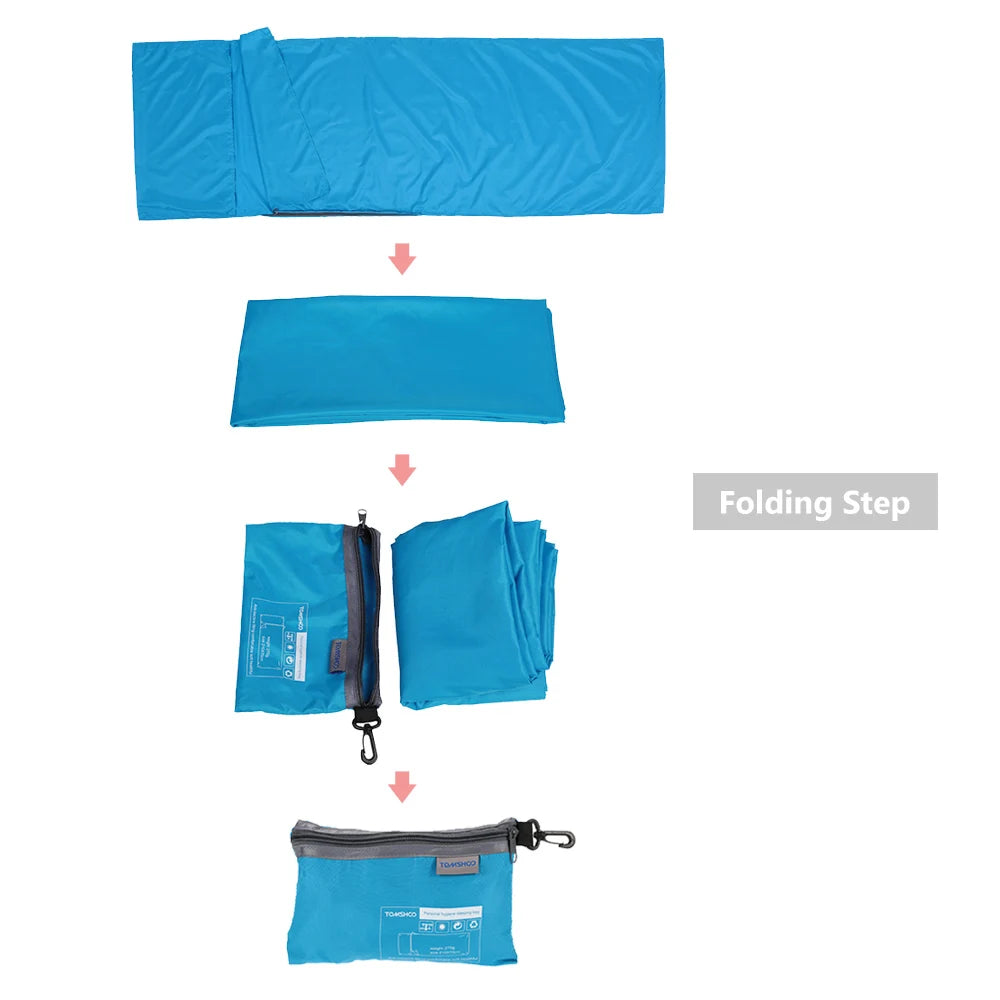 Sleeping Bag Lightweight Outdoor Liner Polyester Pongee Portable Single Sleeping Bags Camping Travel Hotel Sleep Bag 75*210CM