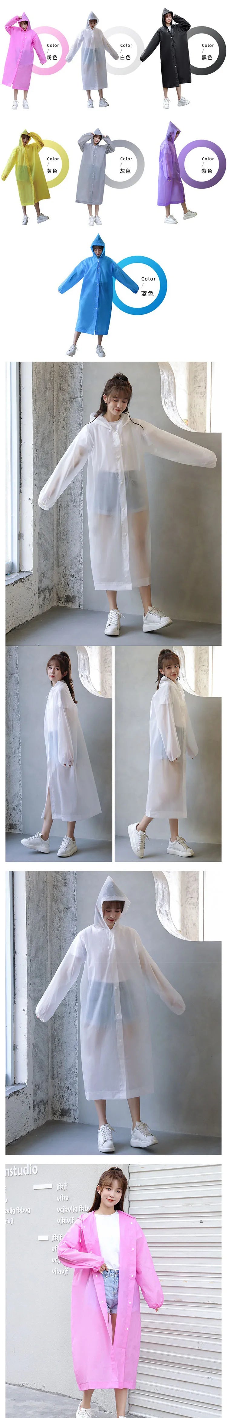 Rainwater Layers Waterproof Women's Raincoat Rain Cover Protection for Rainy Ponchos Folding Raincoat Trip Ponchos Waterproof