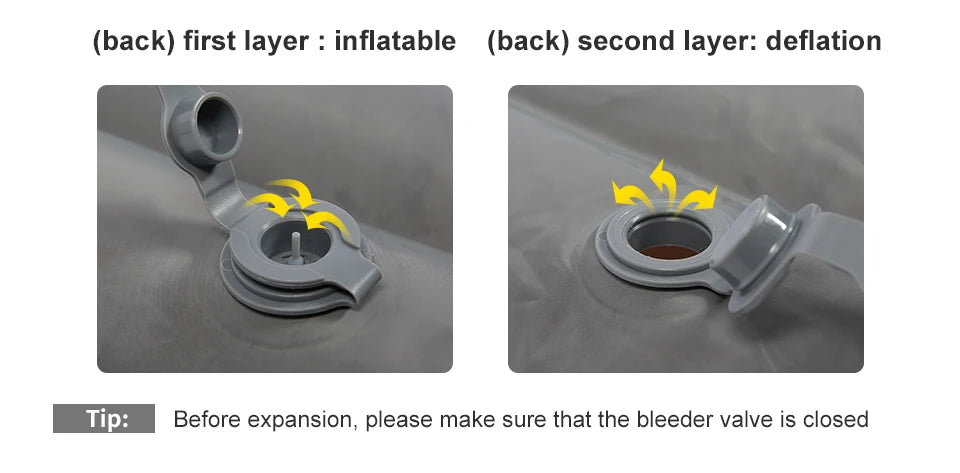 PACOONE 10Cm Thicken Sleeping Pad Ultralight Self-inflating Air Mattress Splicing Bed Beach Picnic Mat Camping Tent Air Cushion