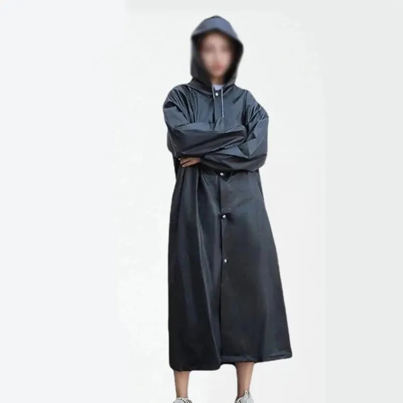 Raincoat Non-disposable Unisex Thickened Waterproof Outdoor Clothing Long Section of Anti-storm Rain Rainwear