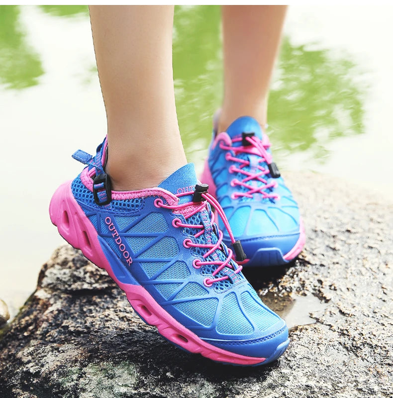 Summer Outdoor Trekking Shoes Women Men Hiking Aqua Shoes Finishing Camping Tourism Treking Sneakers Mountain Tracking Wading