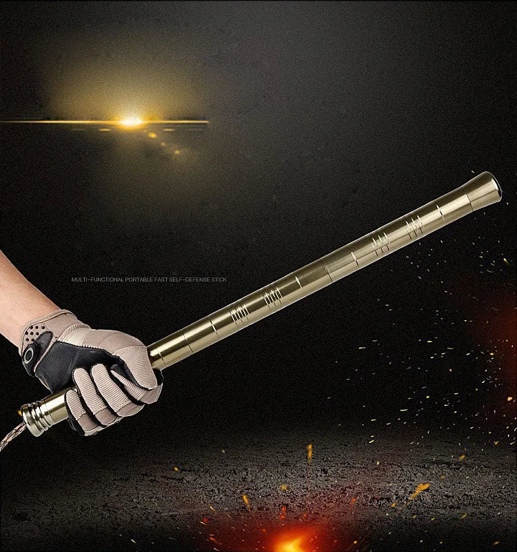 Outdoor Self Defense Sticks Pocket Multi-function Camping Hiking Emergency Military Portable Fold Survival Protection Tools